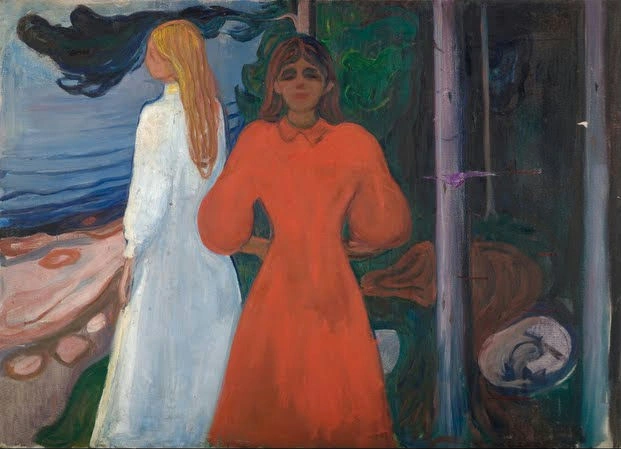 Edvard Munch - Red and White Poster 1895 Edvard Munch Red and White 1895 Poster PrintOvly