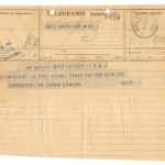 Edvard Munch Telegram From to Carl Moll March 10 1904 Poster PrintOvly