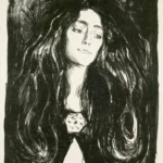 Edvard Munch The Brooch Eva Mudocci 1903 Poster PrintOvly