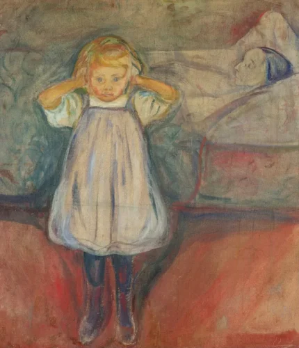 Edvard Munch The Child and Death 1899 Poster PrintOvly