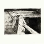 Edvard Munch The Girls on the Bridge Etching 1903 Poster PrintOvly