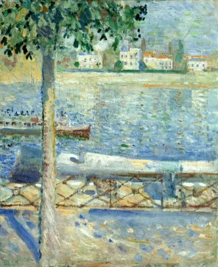 Edvard Munch The Seine at Saint Cloud 1890 Poster PrintOvly