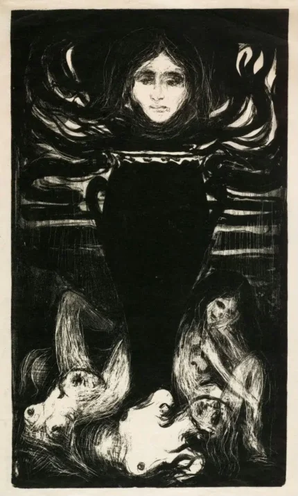 Edvard Munch The Urn 1896 Poster PrintOvly