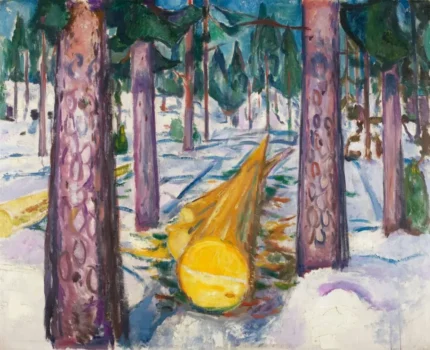 Edvard Munch The Yellow Log 1912 Poster PrintOvly