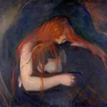 Edvard Munch Vampire 1895 Poster PrintOvly