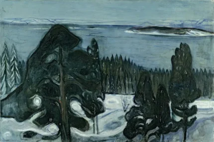 Edvard Munch Winter Night C 1900 Poster PrintOvly