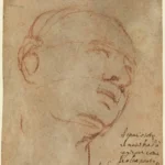 Michelangelo Head of a Man Poster 1530 Wall Art Painting