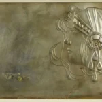 Gustav Klimt Girl's Head in Profile 1905 Poster PrintOvly