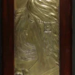 Gustav Klimt Head of a Woman (Dr. Carl Prasse dining room) 1905 Poster PrintOvly