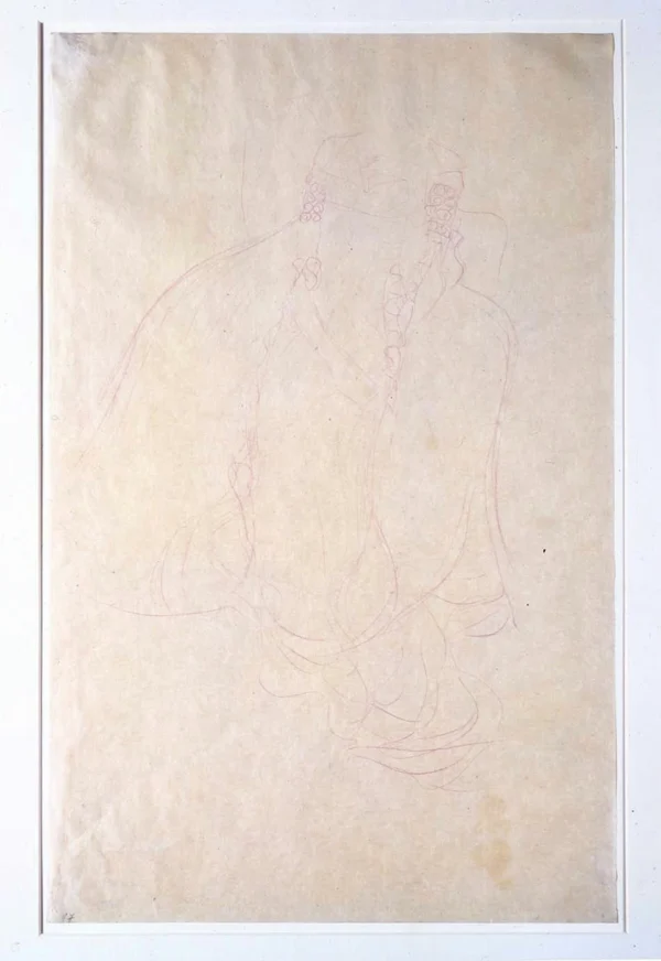 Gustav Klimt Adele Bloch Bauer Costume Study with Bell Shaped Skirt 1905 Poster PrintOvly