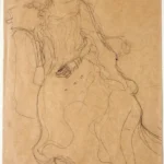 Gustav Klimt Adele Bloch Bauer Seated in an Armchair Facing Forward Resting Her Temple on Her Right Hand Poster 1905 Wall Art Painting