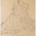 Gustav Klimt Adele Bloch Bauer Seated in an Armchair Facing Slightly Right Poster 1905 Wall Art Painting