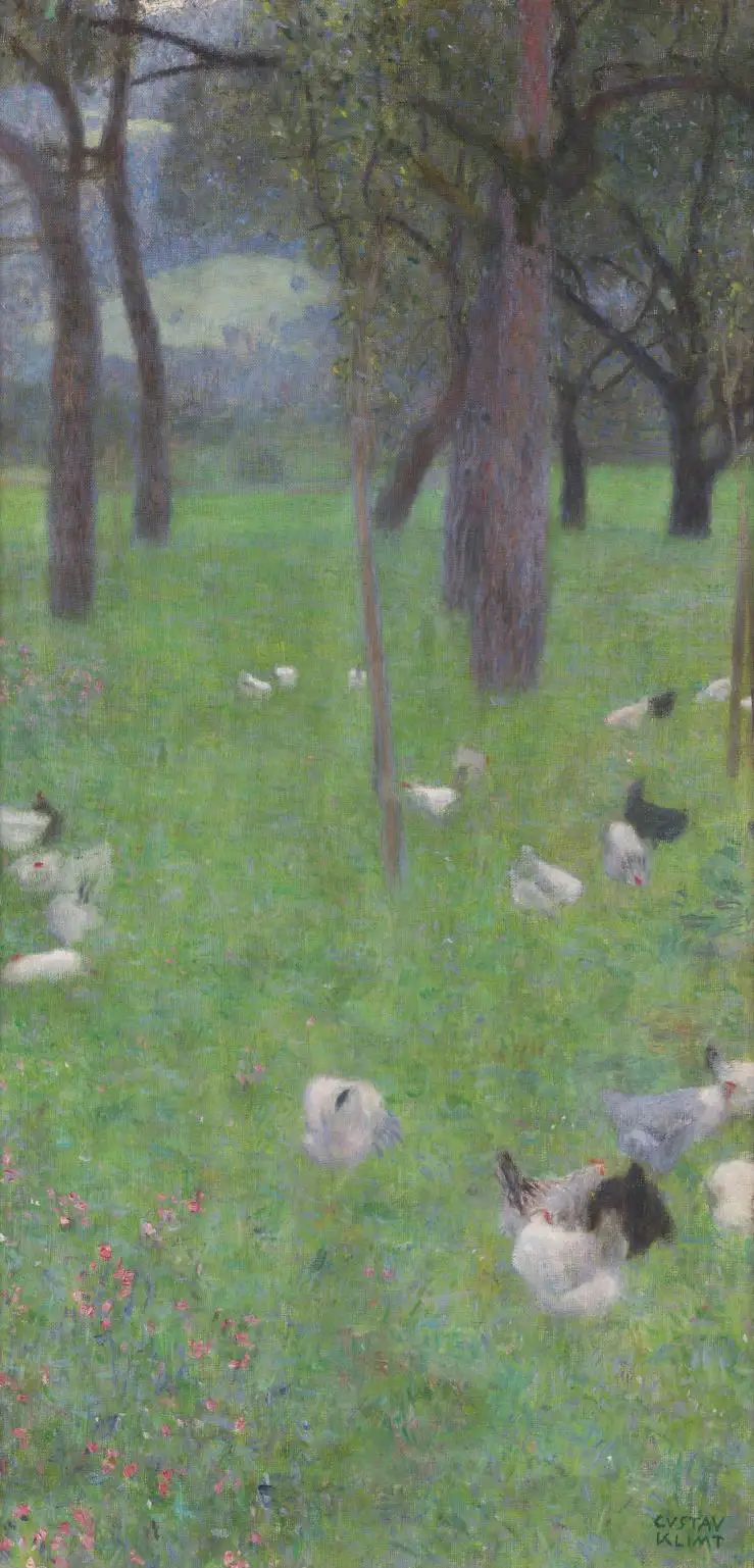 Gustav Klimt After the Rain 1898 Gustav Klimt After the Rain Poster 1905 Wall Art Painting - Image 1