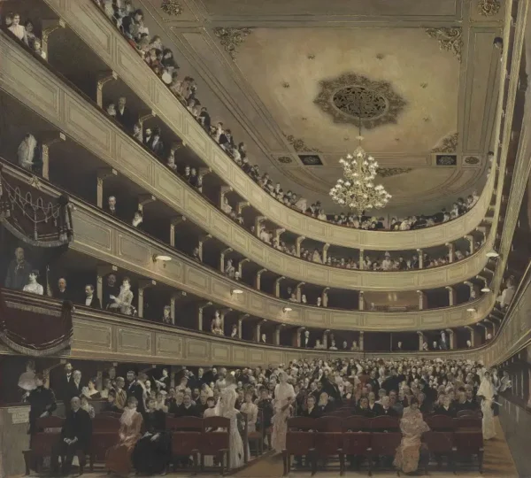 Gustav Klimt Auditorium in the Old Burgtheater 1905 Poster PrintOvly