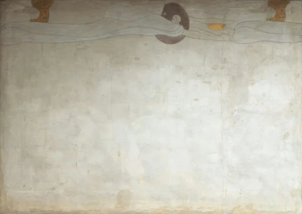 Gustav Klimt Beethoven Frieze Longing for Happiness (Panel 1 Left Sidewall) 1905 Poster PrintOvly
