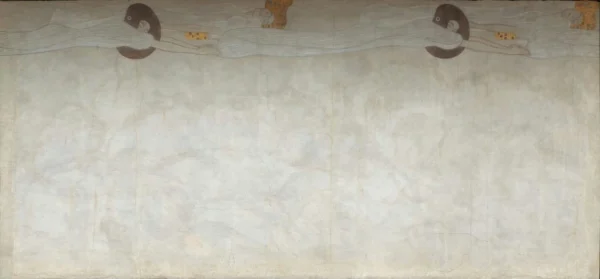 Gustav Klimt Beethoven Frieze Longing for Happiness (Panel 2 Left Side Wall) 1905 Poster PrintOvly