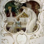 Gustav Klimt Delight at Table 1905 Poster PrintOvly