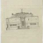 Gustav Klimt Design for the Vienna Secession Building Sketched on the Back of a Letter From Alfred Roller to Gustav Kli Poster 1905 Wall Art Painting