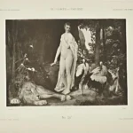 Gustav Klimt Die Fabel (the Fable) Lithograph From the Allegories and Emblems Ed by Martin Gerlach Poster 1905 Wall Art Painting