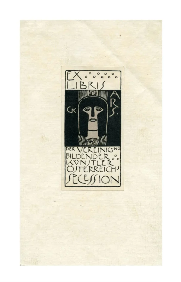 Gustav Klimt Exlibris of the Union of Artists Secession 1905 Poster PrintOvly