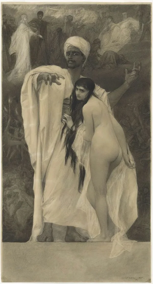 Gustav Klimt Fairy Tale 1905 Poster PrintOvly