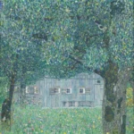 Gustav Klimt Farmhouse in Buchberg (Upper Farmhouse) Poster 1905 Wall Art Painting
