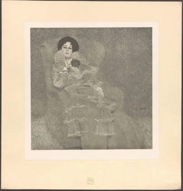 Gustav Klimt Female Portrait 16 of Gustav Klimt 1905 Poster PrintOvly