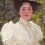 Gustav Klimt Girl in the Foliage 1905 Poster PrintOvly