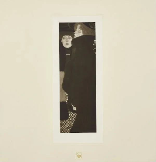 Gustav Klimt Girlfriends I (the Sisters) Print From the Von Gustav Klimt Ed by the Art Pub 1905 Poster PrintOvly