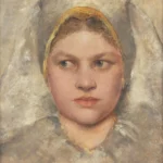 Gustav Klimt Head Study of a Girl From Haná 1905 Poster PrintOvly