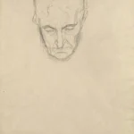 Gustav Klimt Head of an Old Woman Seen From the Front (Study for Death and Life) 1905 Poster PrintOvly
