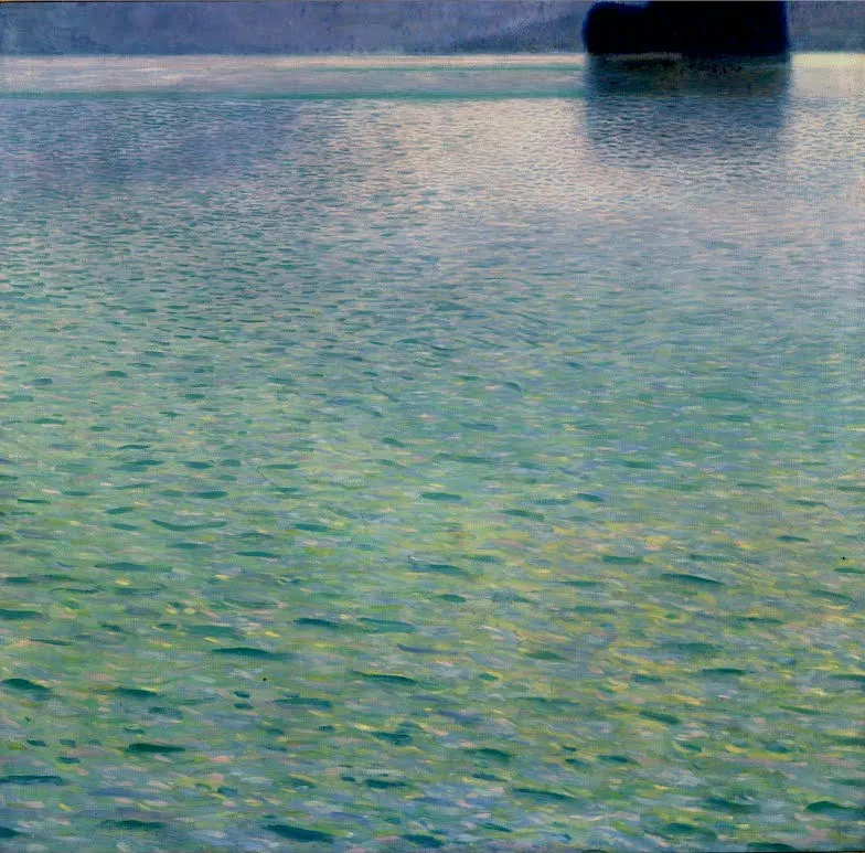 Gustav Klimt - Island in the Attersee Poster 1905 Gustav Klimt Island in the Attersee 1905 Poster PrintOvly