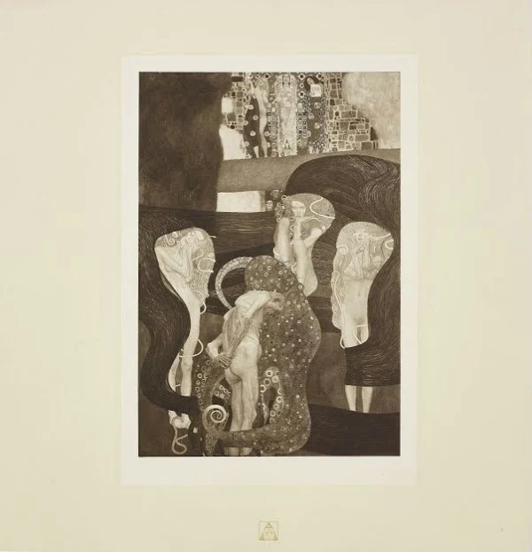 Gustav Klimt Jurisprudence Print From the Von Gustav Klimt Ed by the Art Publisher Hugo He 1905 Poster PrintOvly