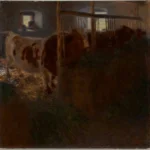 Gustav Klimt Kuhstall Kühe Im Stall 1905 Poster PrintOvly