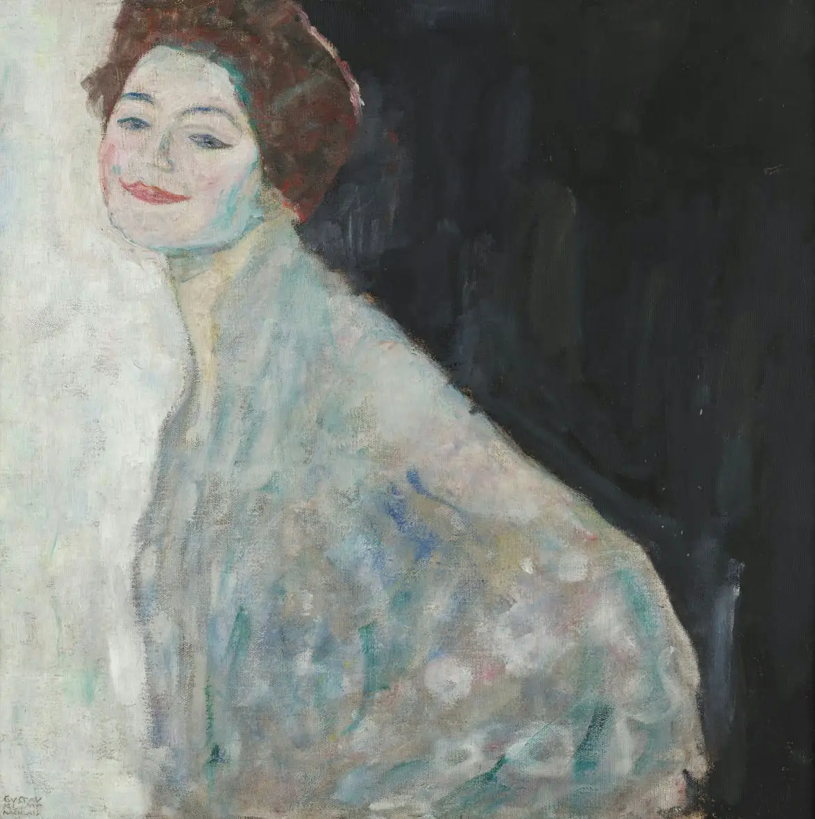 Gustav Klimt - Lady in White Poster 1905 Gustav Klimt Lady in White 1905 Poster PrintOvly