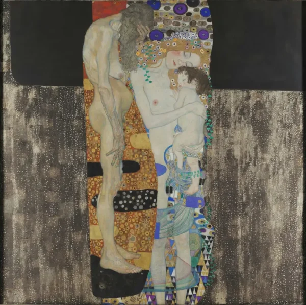 Gustav Klimt Le Tre Età 1905 Poster PrintOvly
