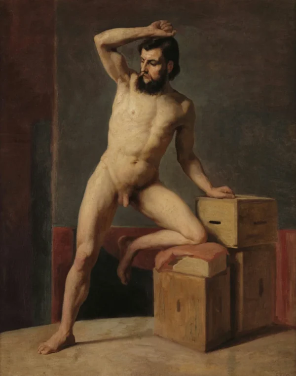 Gustav Klimt Male Nude 1905 Poster PrintOvly