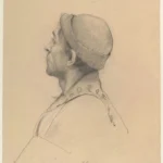 Gustav Klimt Man with Cap in Profile (Study for Shakespeare's Globe Theatre Burgtheater Vienna) 1905 Poster PrintOvly