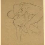 Gustav Klimt Men Wrestling (Study for Medicine) C 1905 Poster PrintOvly