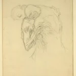 Gustav Klimt Men Wrestling (Study for the Transfer Sketch for Medicine) C 1905 Poster PrintOvly