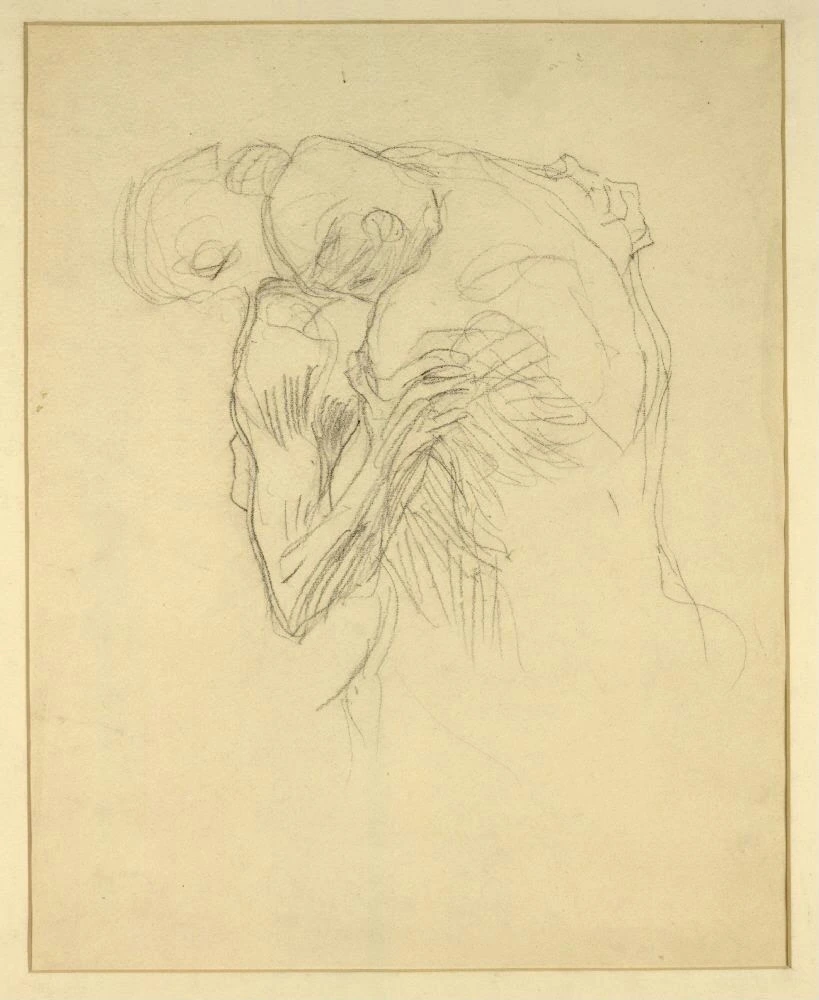 Gustav Klimt - Men Wrestling (Study for the Transfer Sketch for Medicine) C Poster 1905 Gustav Klimt Men Wrestling (Study for the Transfer Sketch for Medicine) C 1905 Poster PrintOvly