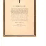 Gustav Klimt Message to Gustav Klimt Written by the Federation of Artists 07 02 1905 Poster PrintOvly