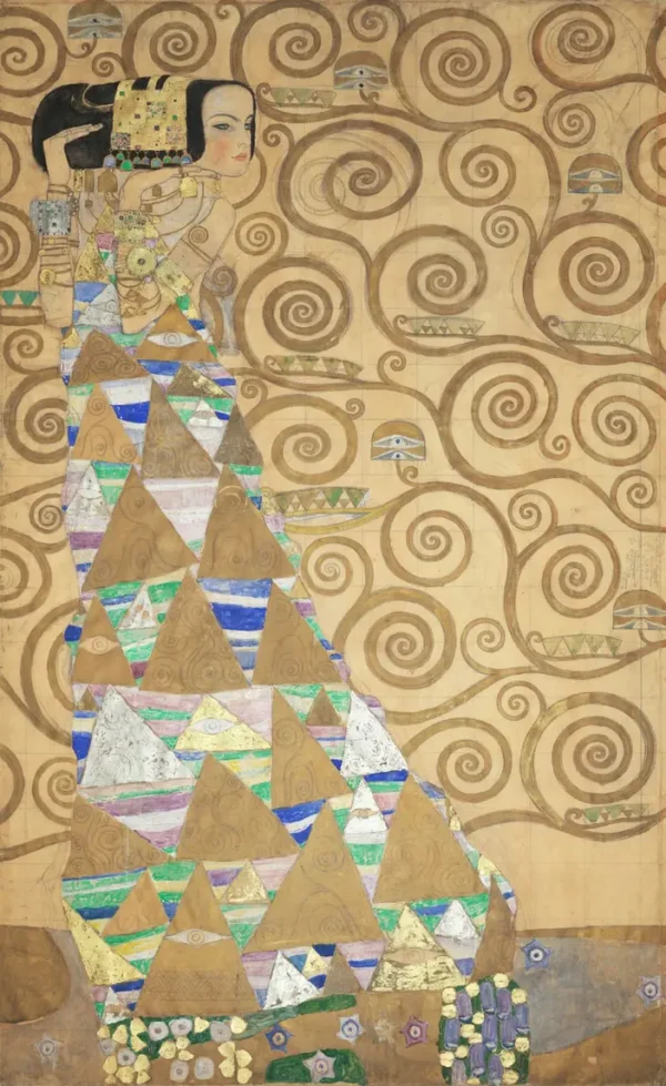 Gustav Klimt Nine Cartoons for the Execution of a Frieze for the Dining Room of Stoclet House in Brussels 2 Expec 1905 Poster PrintOvly