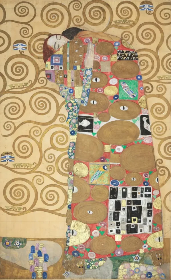 Gustav Klimt Nine Cartoons for the Execution of a Frieze for the Dining Room of Stoclet House in Brussels 8 Fulfi 1905 Poster PrintOvly