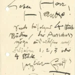 Gustav Klimt Note to the Secretary of the Secession Franz Hancke 20th Century 1905 Poster PrintOvly