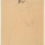 Gustav Klimt Old Woman Seated (Study in the Context of the Three Ages of Woman) 1905 Poster PrintOvly