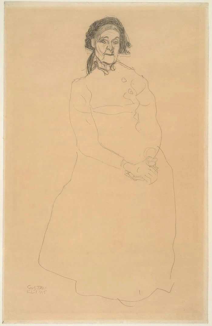 Gustav Klimt - Old Woman Seated (Study in the Context of the Three Ages of Woman) Poster 1905 Gustav Klimt Old Woman Seated (Study in the Context of the Three Ages of Woman) 1905 Poster PrintOvly