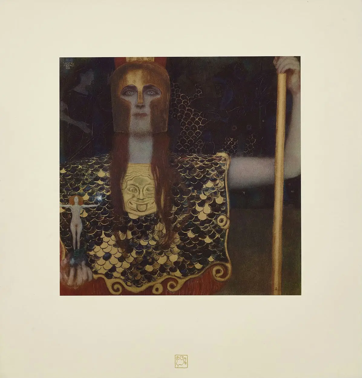 Gustav Klimt - Pallas Athene Print From the Von Gustav Klimt Ed by the Art Publisher Hugo He Poster 1905 Gustav Klimt Pallas Athene Print From the Von Gustav Klimt Ed by the Art Publisher Hugo He 1905 Poster PrintOvly