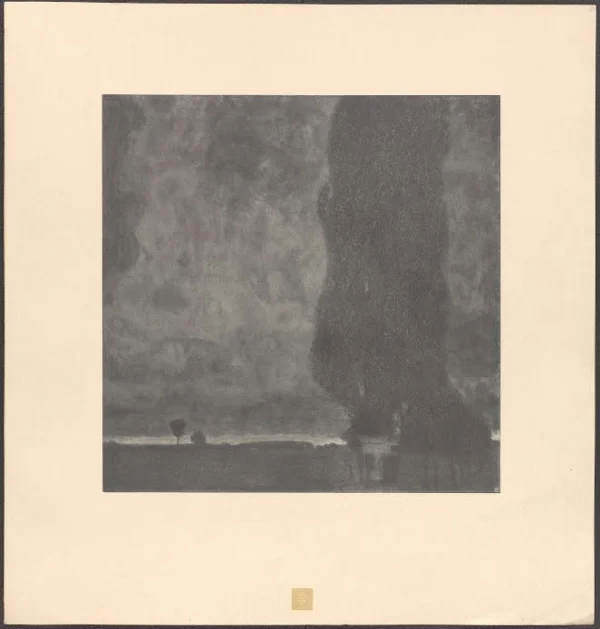 Gustav Klimt Picture Board Thunderstorm 6 of Gustav Klimt 1905 Poster PrintOvly