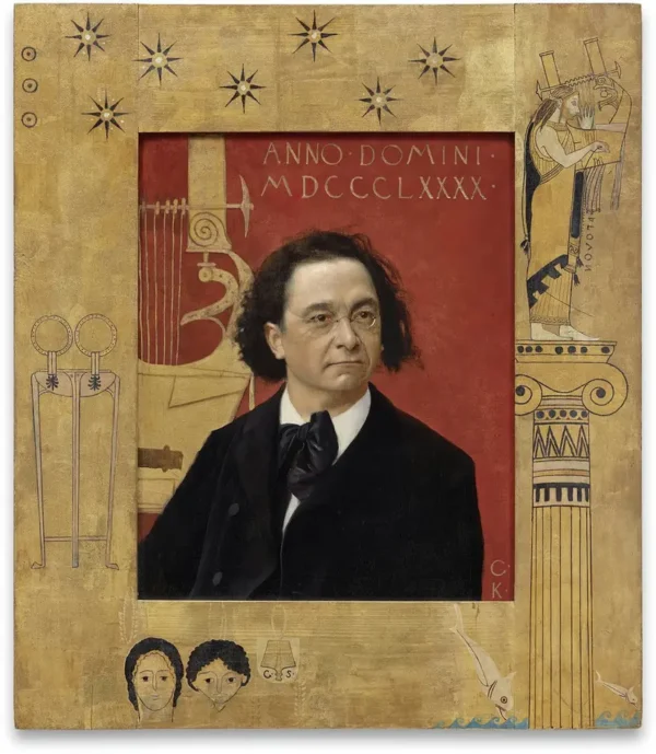 Gustav Klimt Portrait of Josef Pembaur Music Composer 1905 Poster PrintOvly